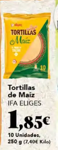 Gadis IFA ELIGES Tortillas de Maíz oferta