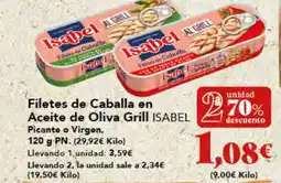 Gadis ISABEL Filetes de Caballa en Aceite de Oliva Grill oferta