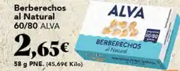 Gadis ALVA Berberechos al Natural 60/80 oferta