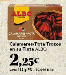 Gadis ALBO Calamares/Pota Trozos en su Tinta oferta