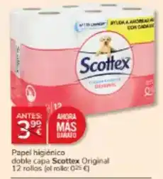 Consum Scottex - papel higiénico doble capa oferta