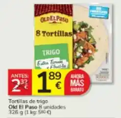Consum Old el paso - tortillas de trigo oferta