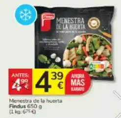 Consum Findus - menestra de la huerta oferta