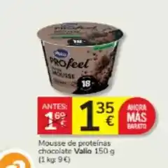 Consum Valio - mousse de proteinas chocolate oferta