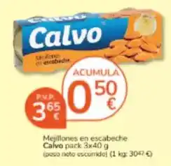 Consum Calvo - mejillones en escabeche oferta