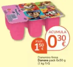 Consum Danone - danonino fresa oferta