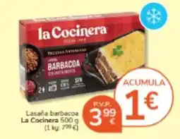 Consum La cocinera - lasana barbacoa oferta
