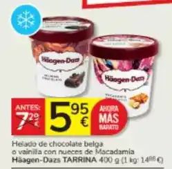 Consum Häagen-dazs - helado de chocolate belga o vainilla con nueces de macadamia oferta