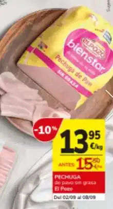 Consum El pozo - pechuga de pavo sin grasa oferta