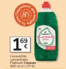 Consum Consum - lavavajillas concentrado platinum oferta