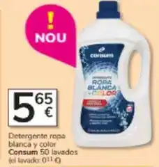 Consum Consum - detergente ropa blanca y color oferta