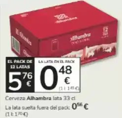 Consum Alhambra - cerveza oferta