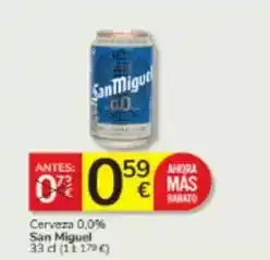 Consum San miguel - cerveza 0.0% oferta