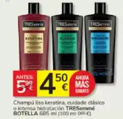 Consum Tresemmé - champu liso keratina, cuidado clasico o intensa hidratacion oferta