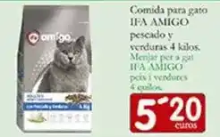 Supermercados Bip Bip Ifa amigo - comida para gato pescado y verduras 4 kilos oferta
