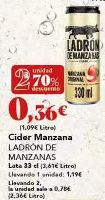 Gadis Ladrón de manzanas - cider manzana oferta