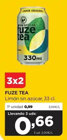 Alimerka Fuze tea - limón sin azúcar oferta