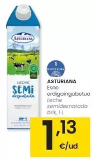 Eroski Asturiana - leche semidesnatada oferta