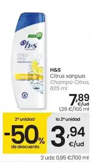 Eroski H&s - champú citrus oferta