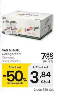 Eroski San miguel - cerveza oferta