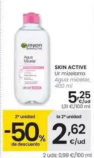 Eroski Garnier - skin active agua micelar oferta