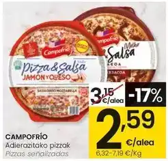 Eroski Campofrío - pizzas senalizadas oferta