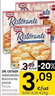 Eroski Dr oetker - pizzas ristorante oferta