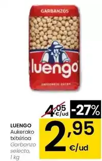 Eroski Luengo - garbanzo selecto oferta