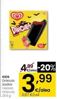 Eroski Kids helado dracua oferta