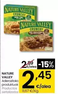 Eroski Nature valley - productos senalizados oferta