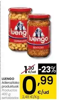Eroski Luengo - productos 400 g senalizados oferta