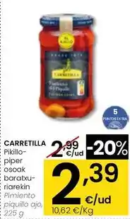 Eroski Carretilla - pimiento piquillo ajo oferta