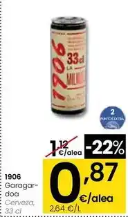 Eroski 1906 - cerveza oferta