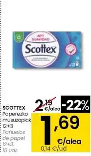 Eroski Scottex - panuelos de papel oferta