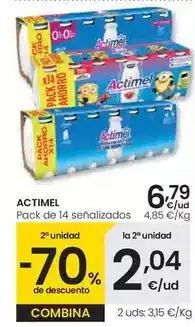 Eroski Actimel oferta
