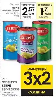 Eroski Serpis - aceituna rellena de anchoa oferta