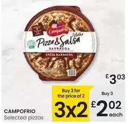 Eroski Campofrío - selected pizzas oferta