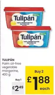 Eroski Tulipán - palm oil free vegetable margarine oferta