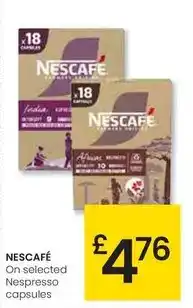Eroski Nescafé - on selected nespresso capsules oferta