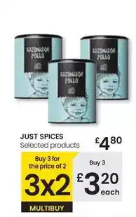 Eroski Just spices - selected products oferta