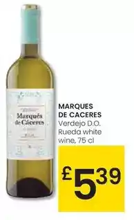 Eroski Marqués de cáceres - verdejo d.o. rueda white wine oferta