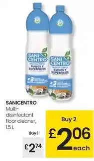 Eroski Sanicentro - multidisinfectant floor cleaner oferta