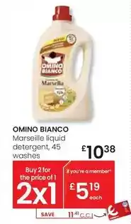 Eroski Omino bianco - marseille liquid detergent oferta