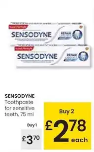 Eroski Sensodyne - toothpaste for sensitive teeth oferta