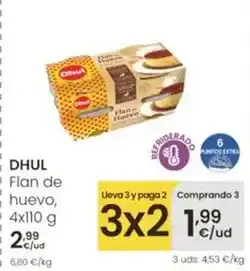 Eroski Dhul - flan de huevo oferta