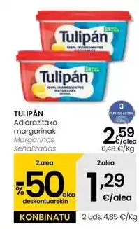 Eroski Tulipán - margarinas oferta