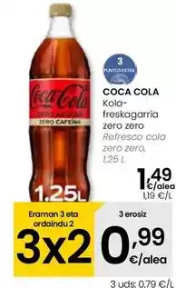 Eroski Coca-cola - refresco cola zero zero oferta