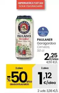 Eroski Paulaner - cerveza oferta