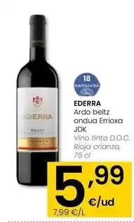 Eroski Ederra - vino tinto d.o.c. rioja crianza oferta