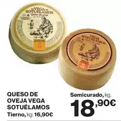 Supercor Vega - queso de oveja sotuelamos oferta